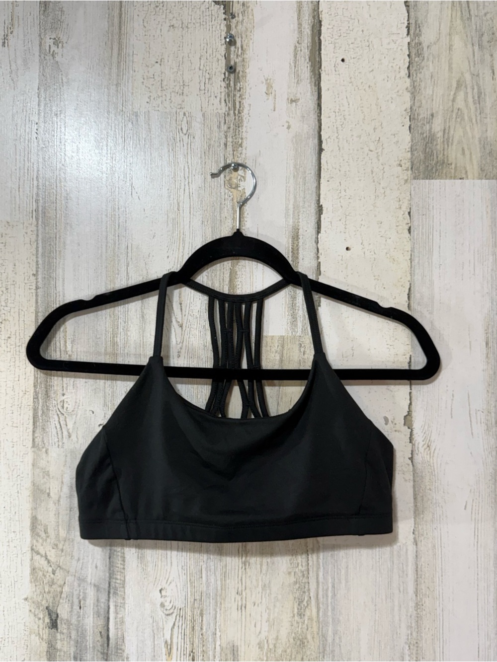 Mossimo Supply Co. Black Strappy-Back Sports Bra